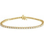 14K Yellow 3 CTW Lab-Grown Diamond Line 7 1/4" Bracelet Ethereal Legacy Boutiques