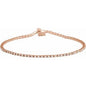 14K Rose 1 CTW Lab-Grown Diamond Line 7 1/4" Bracelet Ethereal Legacy Boutiques