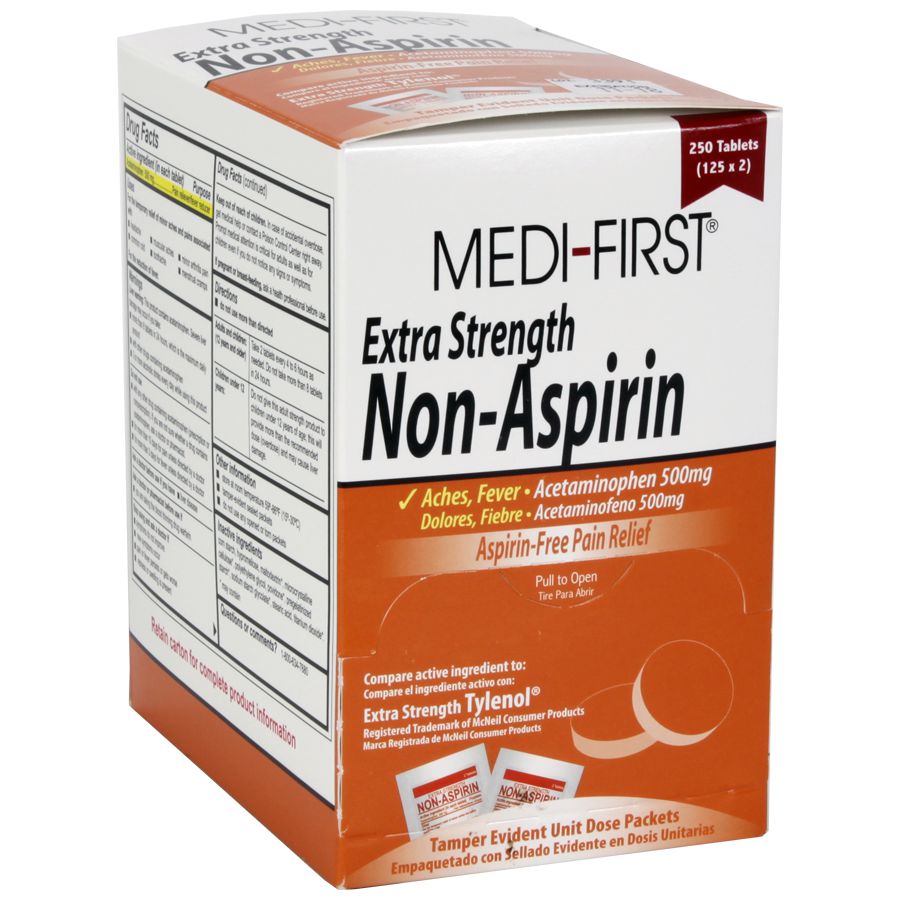 Non-Aspirin Extra Strength, 250/box quakekits.com