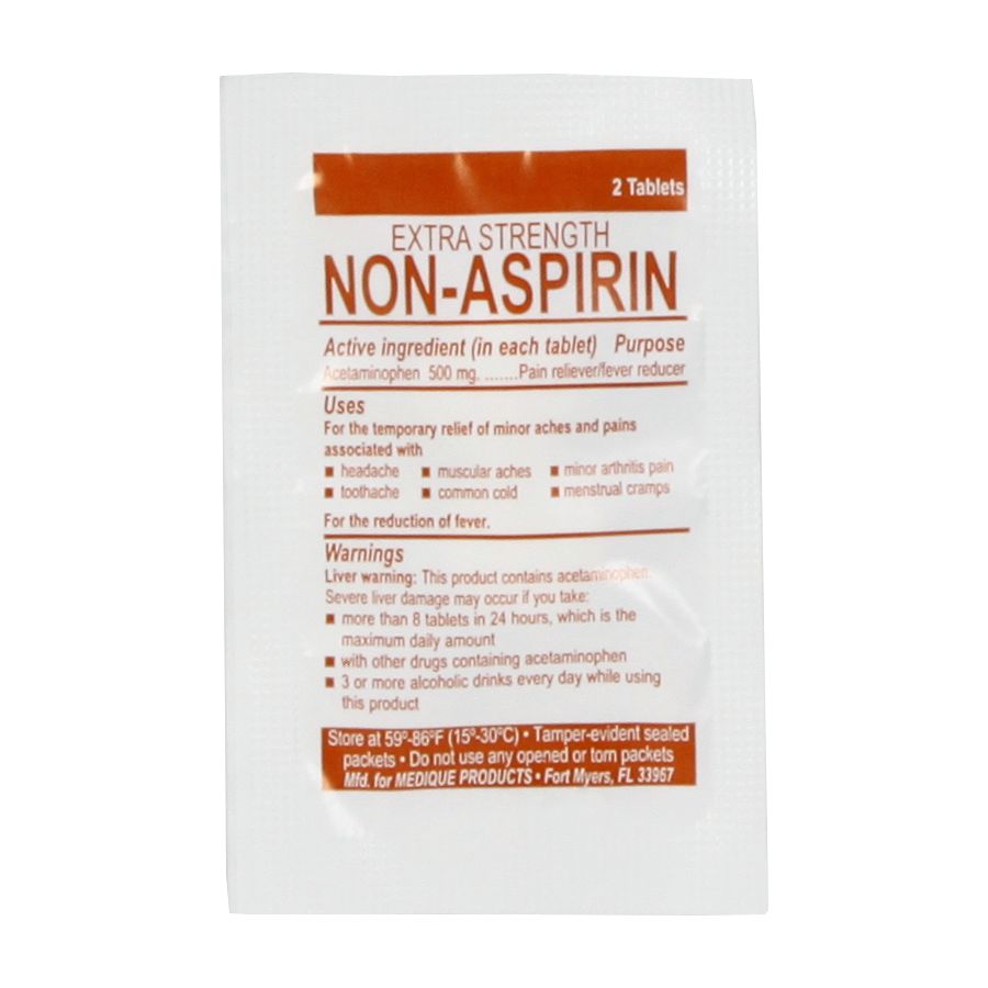 Non-Aspirin Extra Strength, 250/box quakekits.com