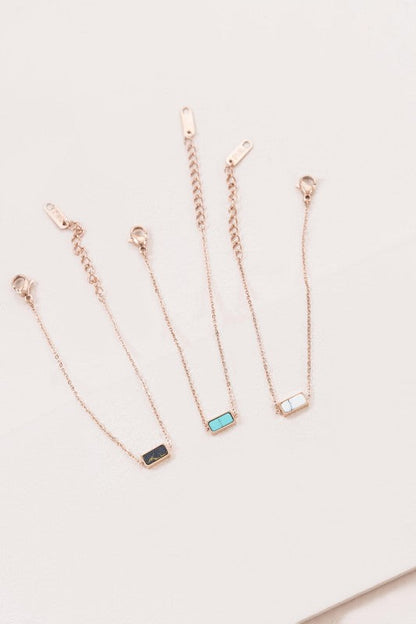 Beaming Bar Stone Bracelet | Rose Gold (14K) Shop Style & More | Fresh Looks, Everyday Deals & Free Shipping
