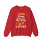 I Was Thinner Before Thanksgiving Dinner Crewneck Sweatshirt The Devil's Pickle