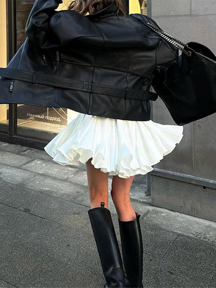Vintage Pleated Ruffled Mini Skirt | Country Girl Festival & Rodeo Skirt Country in My Heart