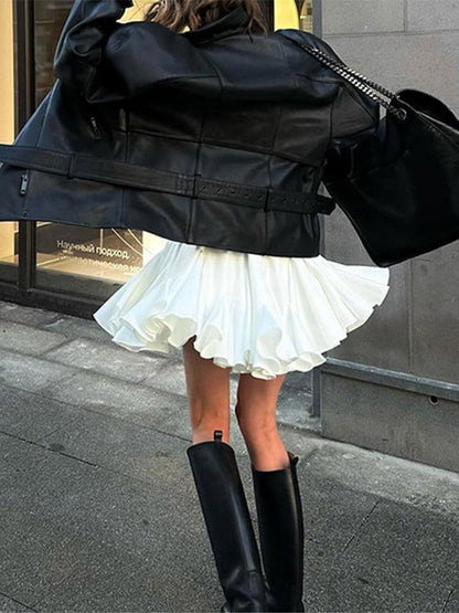Vintage Pleated Ruffled Mini Skirt | Country Girl Festival & Rodeo Skirt Country in My Heart