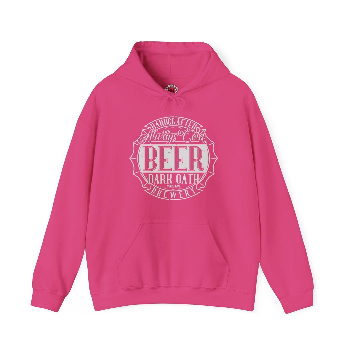 Handcrafted and Always Cold Beer Hooded Sweatshirt The Devil's Pickle