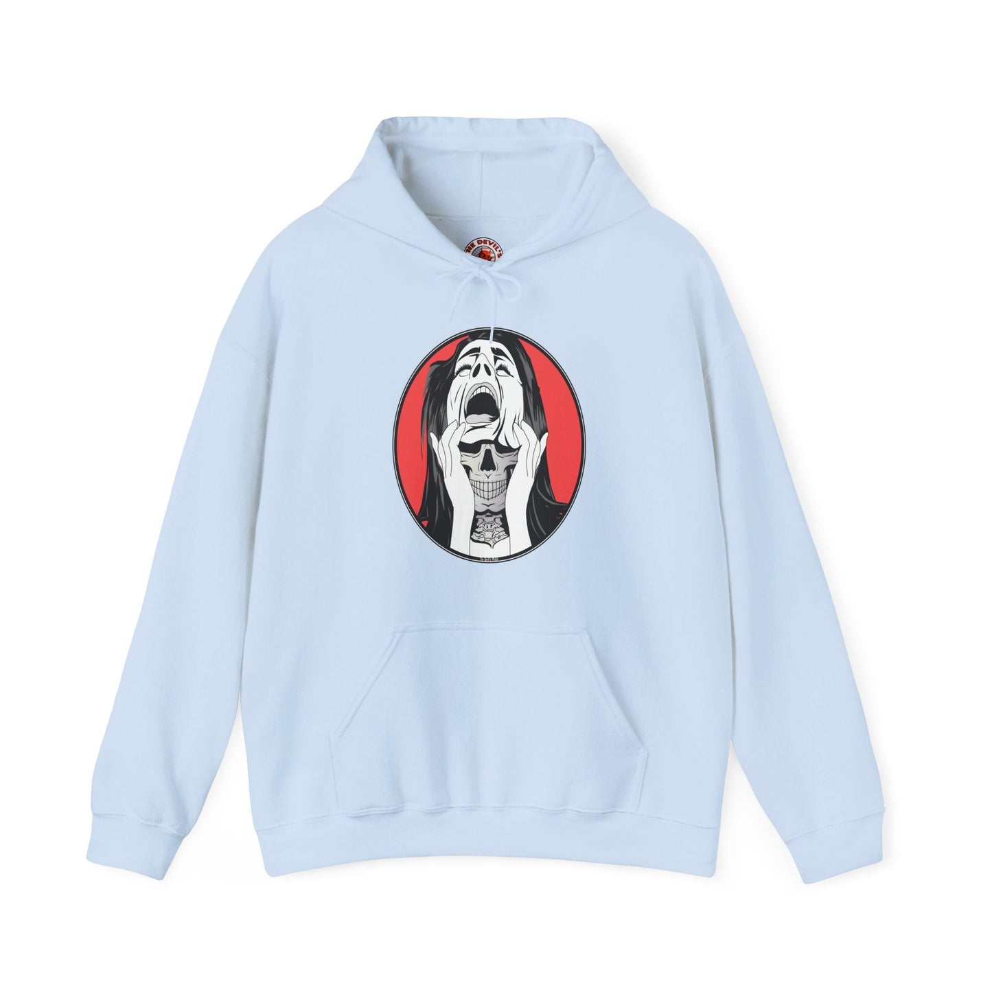 Skull Woman Hooded Sweatshirt The Devil's Pickle