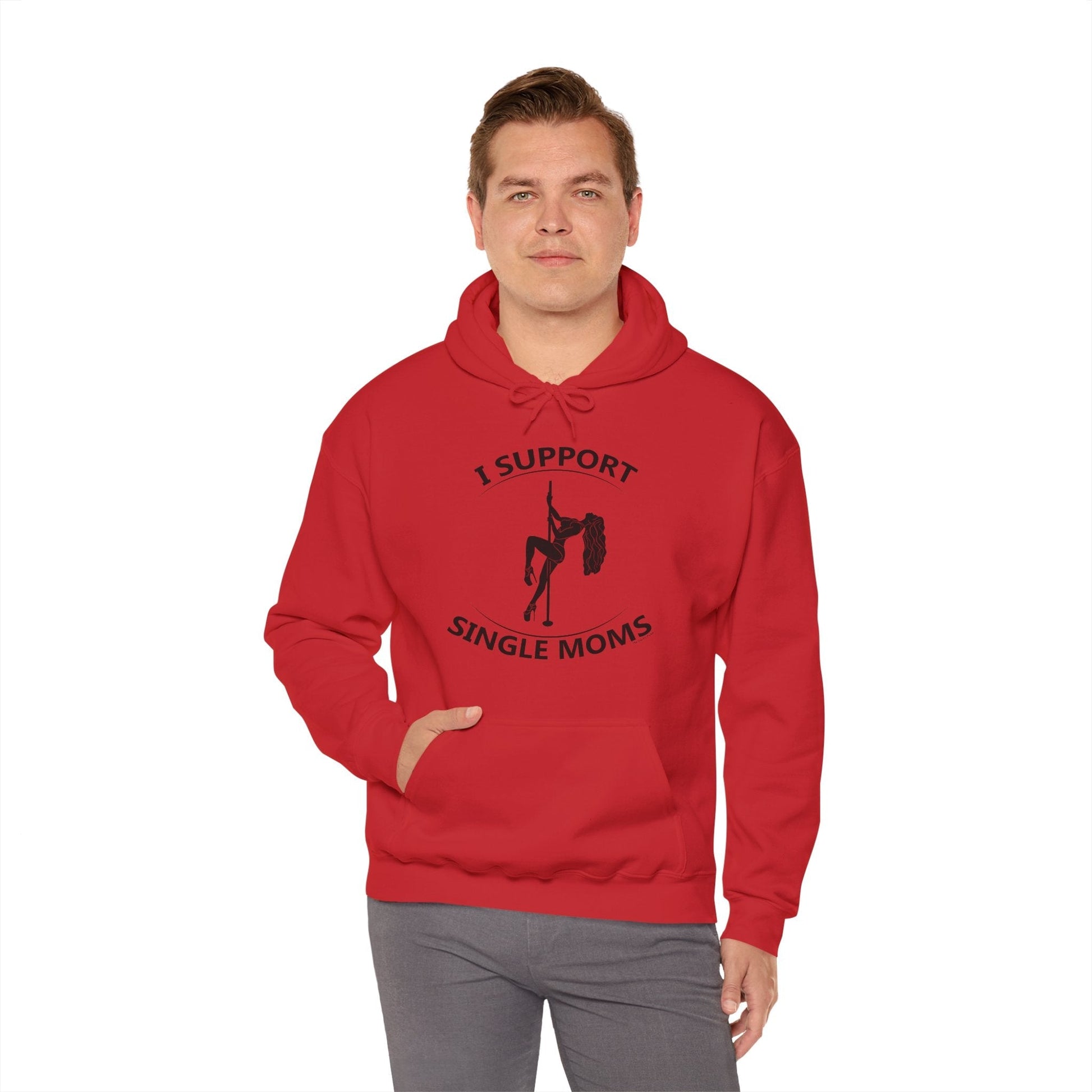 I Support Single Moms Hooded Sweatshirt The Devil's Pickle