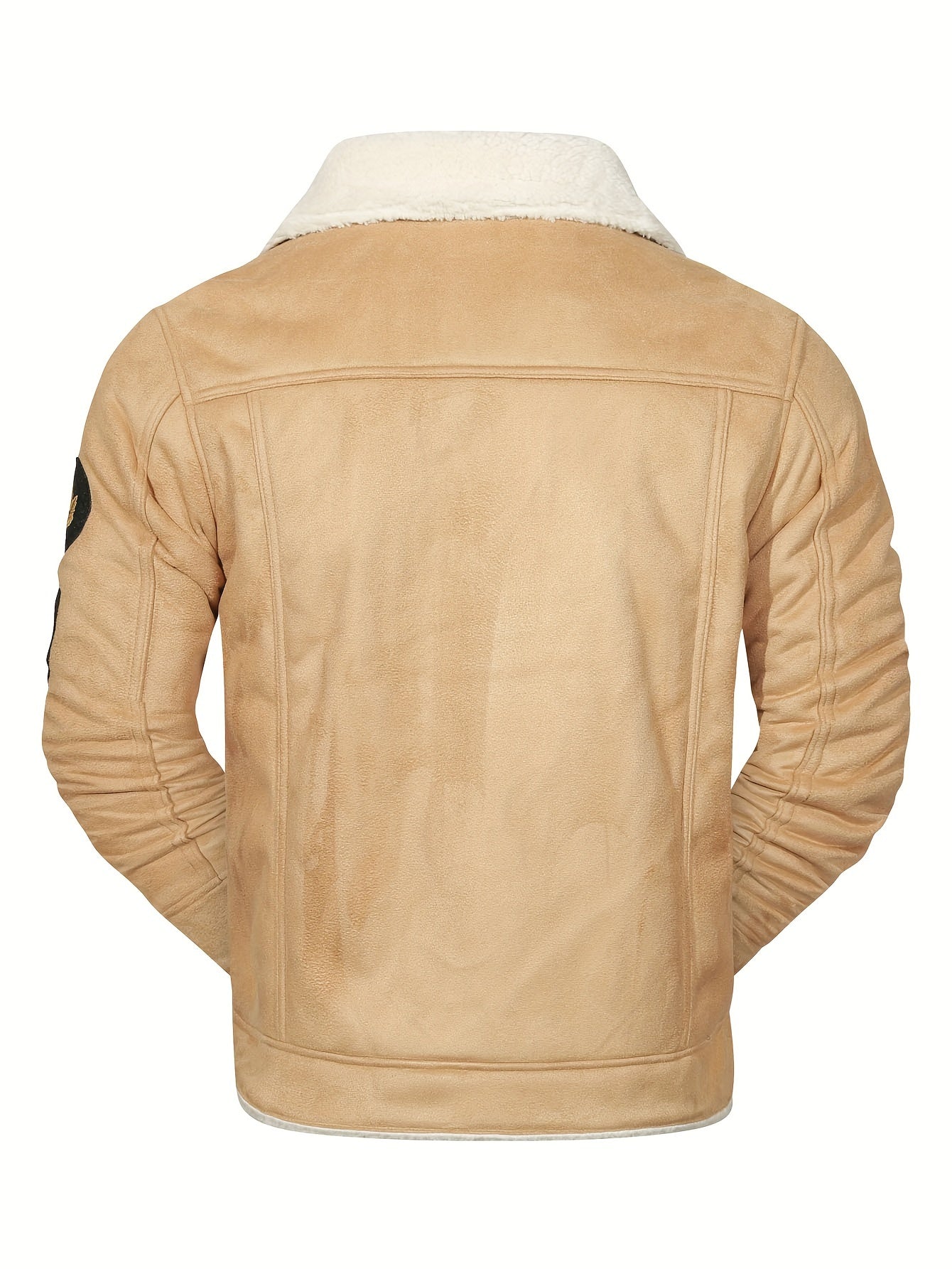 H01 Faux Fur Coat Composite Plush Thickened Warm Men's Jacket NovaCart