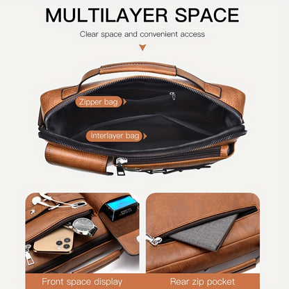 Men's Single-Shoulder Bag, Crossbody Bag, Business Messenger Bag, Shoulder Bag, Handbag, Casual Bag for Men NovaCart