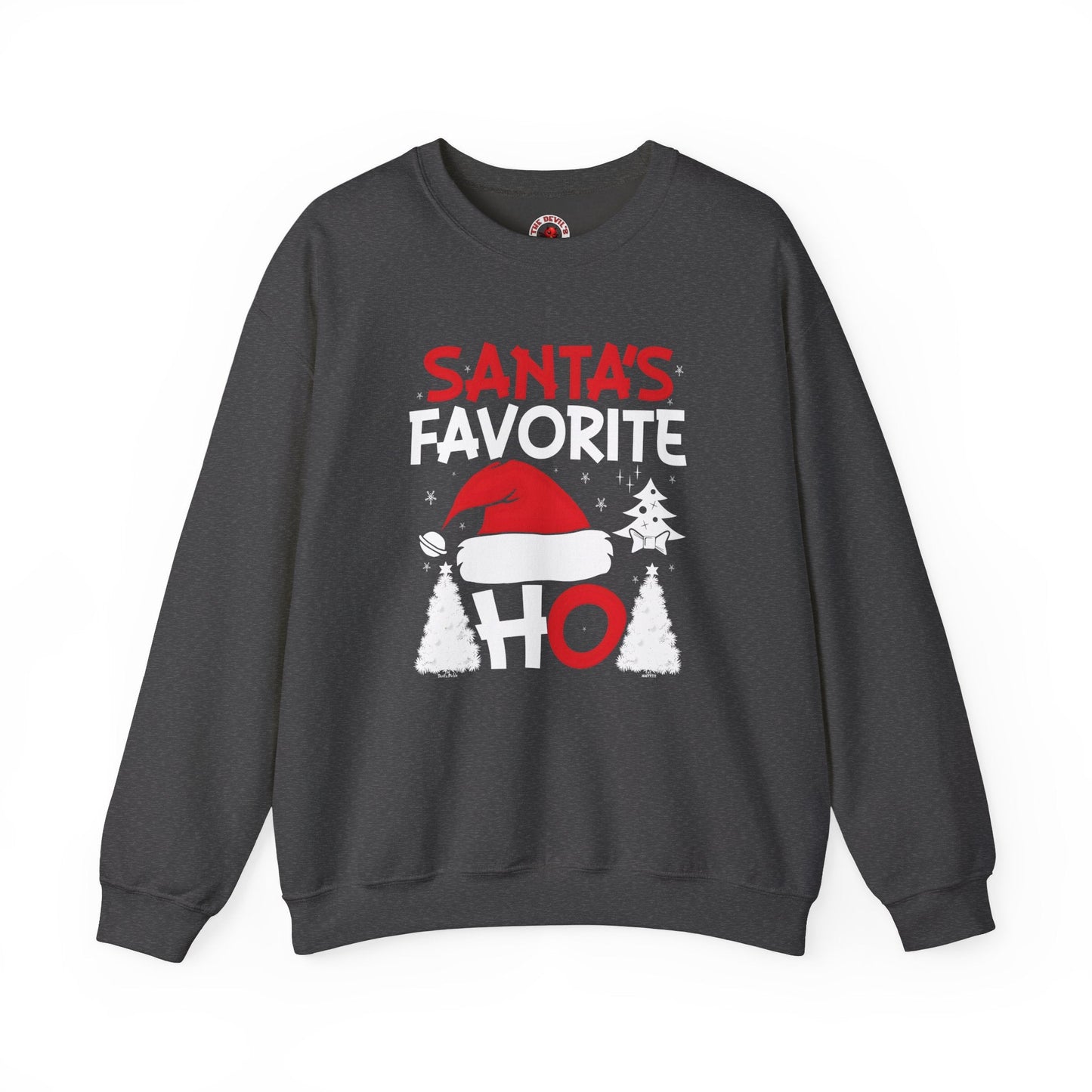 Santa's Favorite Ho Crewneck Sweatshirt The Devil's Pickle