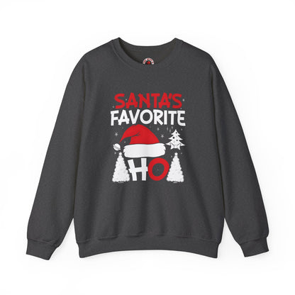 Santa's Favorite Ho Crewneck Sweatshirt The Devil's Pickle