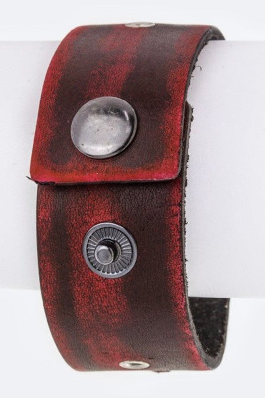Believe Metal Tag Leather Cuff Shop Style & More | Fresh Looks, Everyday Deals & Free Shipping