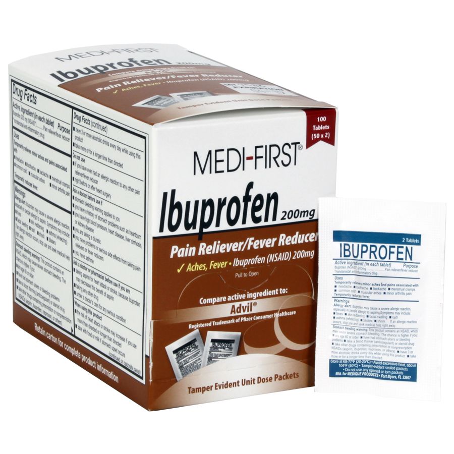 Ibuprofen, 100/box quakekits.com
