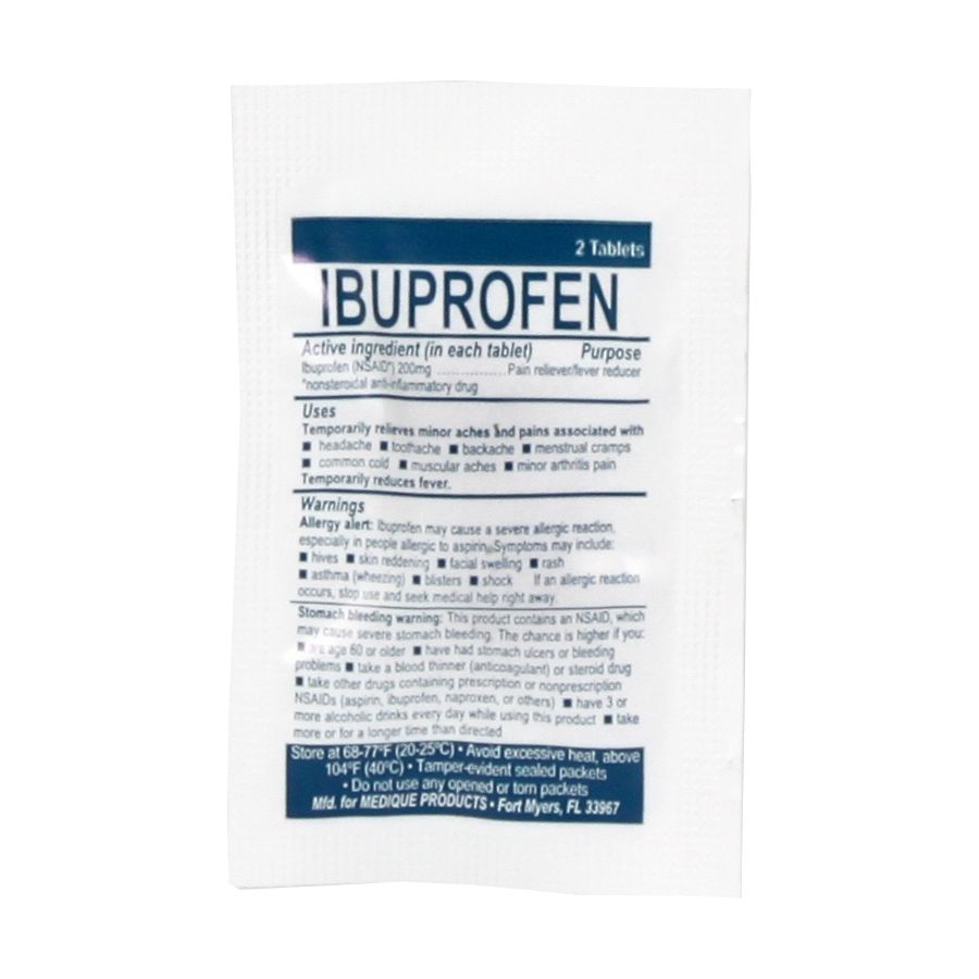 Ibuprofen, 100/box quakekits.com
