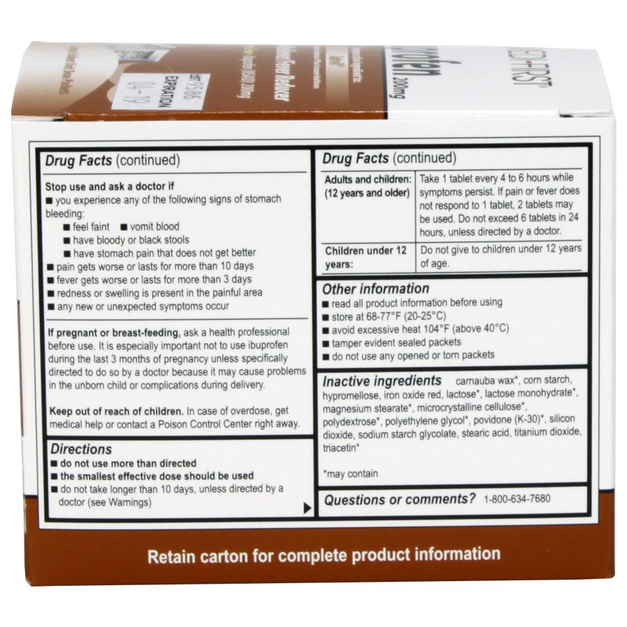 Ibuprofen, 100/box quakekits.com