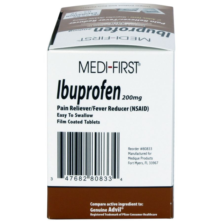 Ibuprofen, 100/box quakekits.com