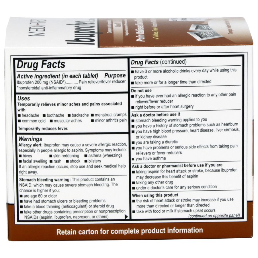 Ibuprofen, 100/box quakekits.com