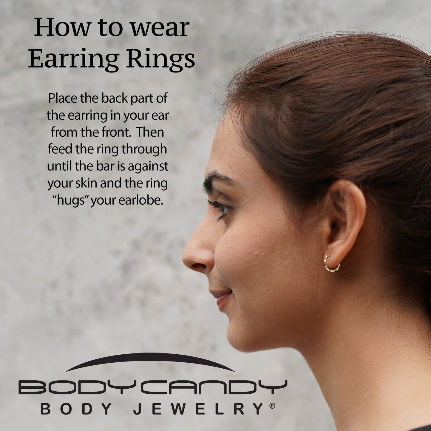 20G Gold Tone Implant Grade Titanium Heart Open Hoop Earring Set BodyCandy