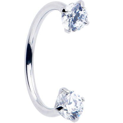 Double Gem Horseshoe Nose Ring Kit with Ball Grabber BodyCandy