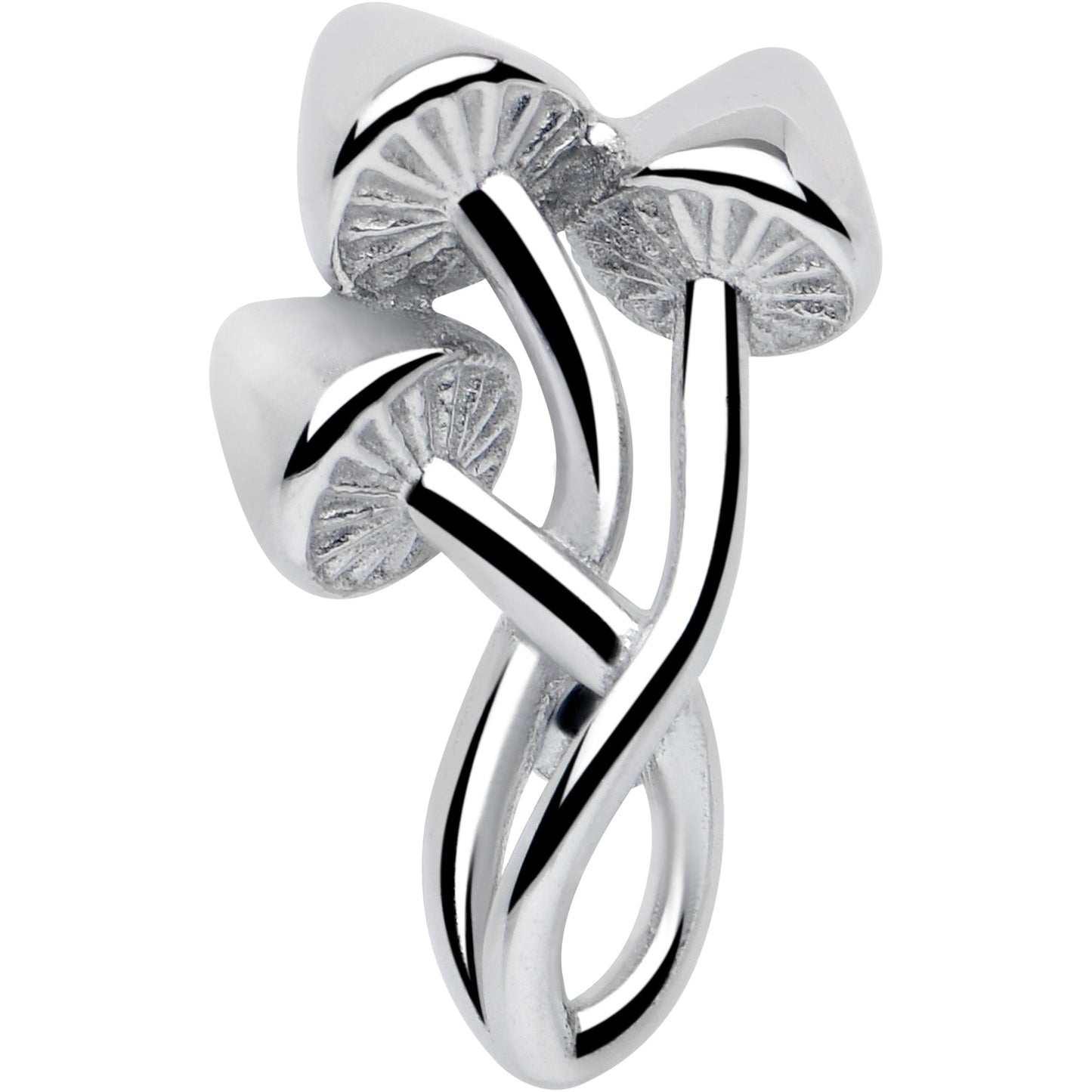 Trippy Mushroom Trio Barbell Tongue Ring BodyCandy
