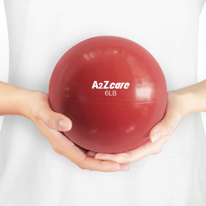 Toning Ball - Weighted Toning Exercise Ball - Soft Weighted Medicine Ball for Pilates, Yoga, Physical Therapy and Fitness
