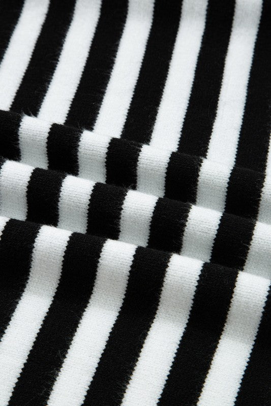 Stripe Colorblock Sleeve Ribbed Trim Sweater Shop Style & More | Fresh Looks, Everyday Deals & Free Shipping