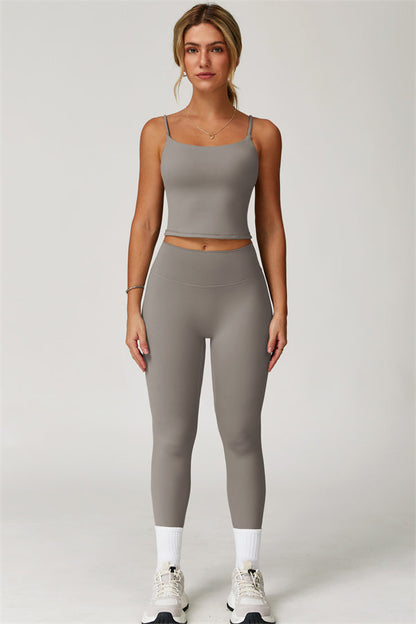The Agile Crop Top Leggings 2-Piece Set Fitglutes Activewear Gymwear Sportswear & Workout Clothes