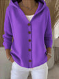 Women’s Button-Down Hoodie Cardigan Sweater Coat FitiqueFit