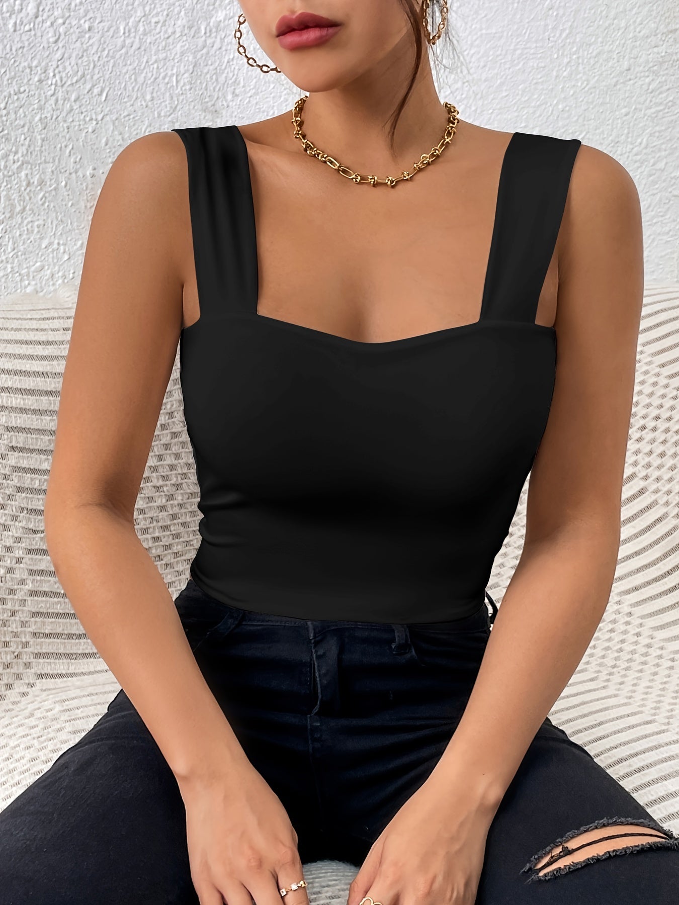 European And American Sexy Chest-Revealing Waist-Cinching Camisole NovaCart