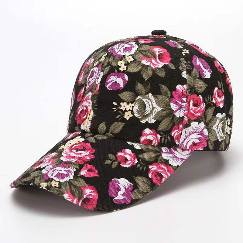Floral Print Adjustable Baseball Cap Country in My Heart
