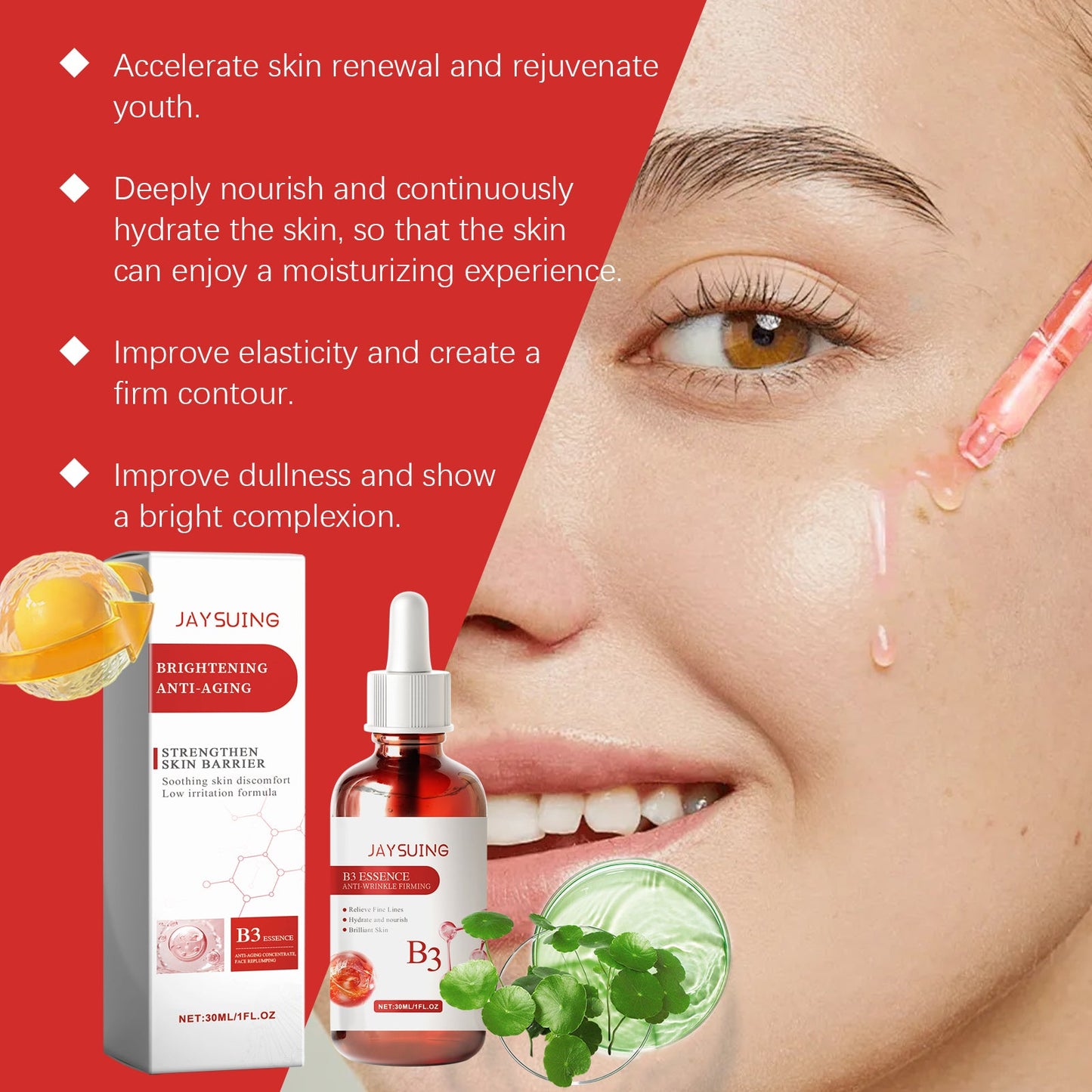 A Firming And Smoothing Serum For Wrinkles And Wrinkles For Line Repair Dull, Hydrating And Brightening Serum