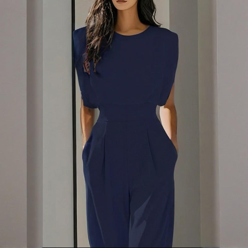 Women’s wide-leg short sleeve jumpsuit FitiqueFit