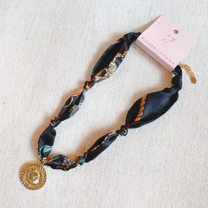 Luxe Print Medallion Pendant Scarf Necklace Shop Style & More | Fresh Looks, Everyday Deals & Free Shipping