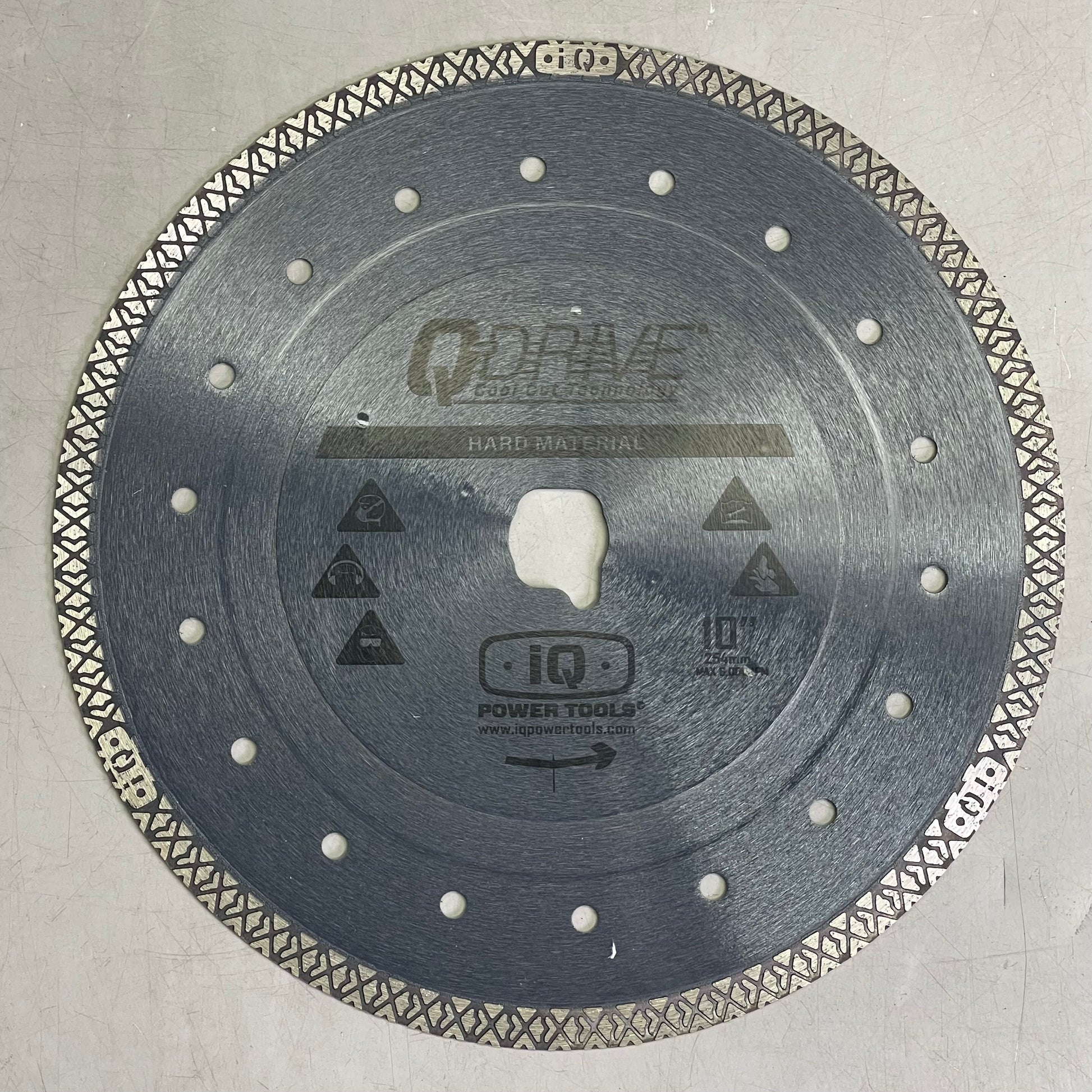 IQ POWER TOOLS Q-Drive Arbor Hard Material Blade For IQTS244 10" T10-060P-QD-HM PayWut