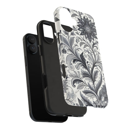 Floral Tough Phone Cases, Durable Phone Cover, Stylish Floral Design, Gift for Her, Trendy Tech Accessories, Birthday Present Grayceful LLC