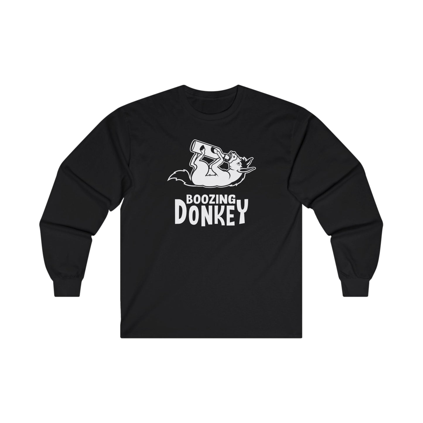 Boozing Donkey Long Sleeve Tee The Devil's Pickle
