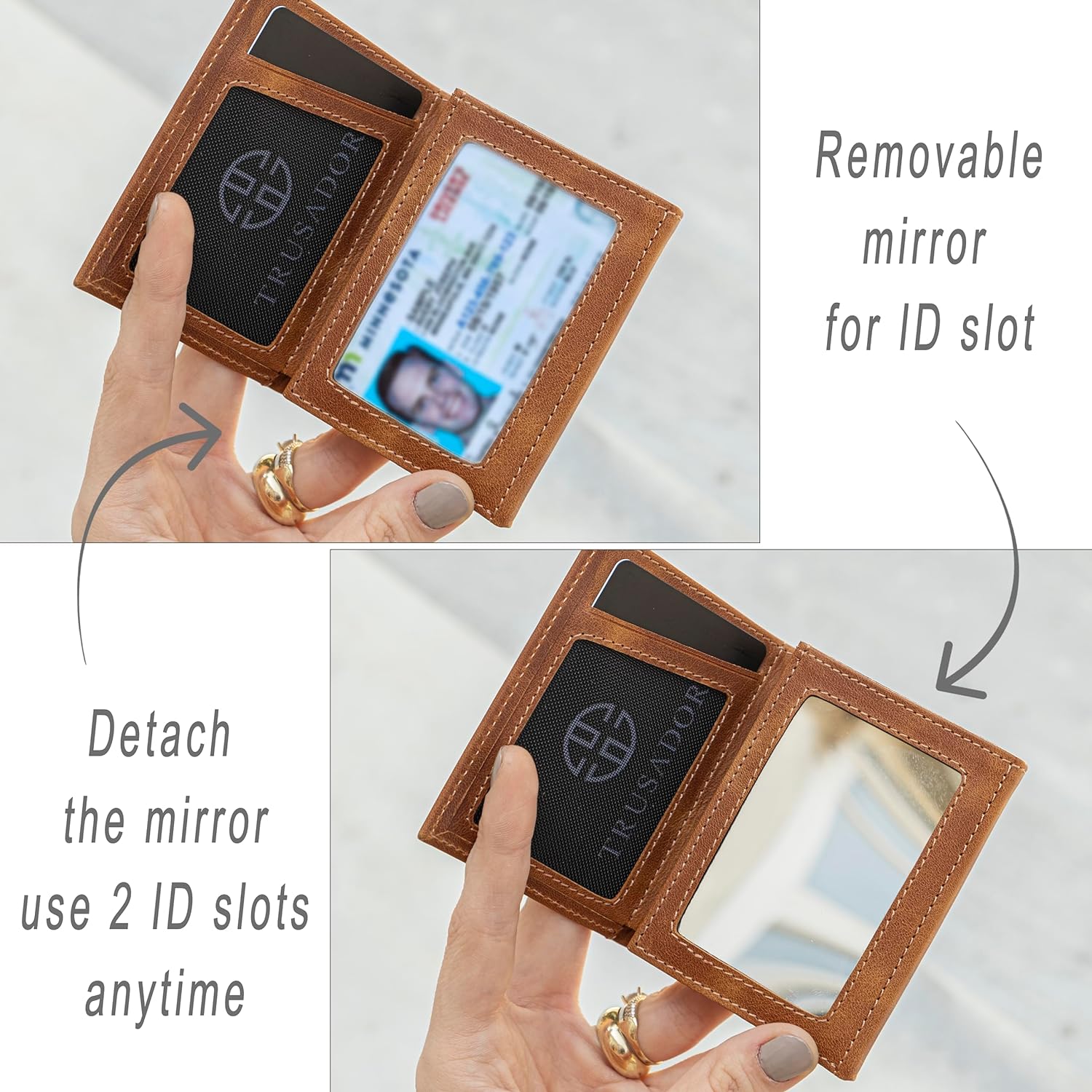 Marseille Mirror Wallet Trusador