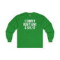 I Simply Don't Give A She/It Long Sleeve Tee The Devil's Pickle