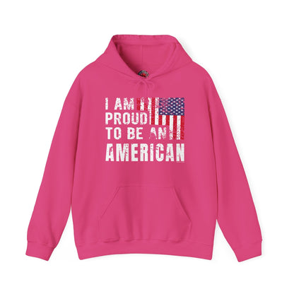 I Am Proud To Be An American Hooded Sweatshirt The Devil's Pickle