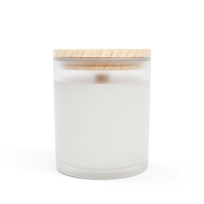 Frosted Glass Candle, 11oz Graysitive Grayceful LLC