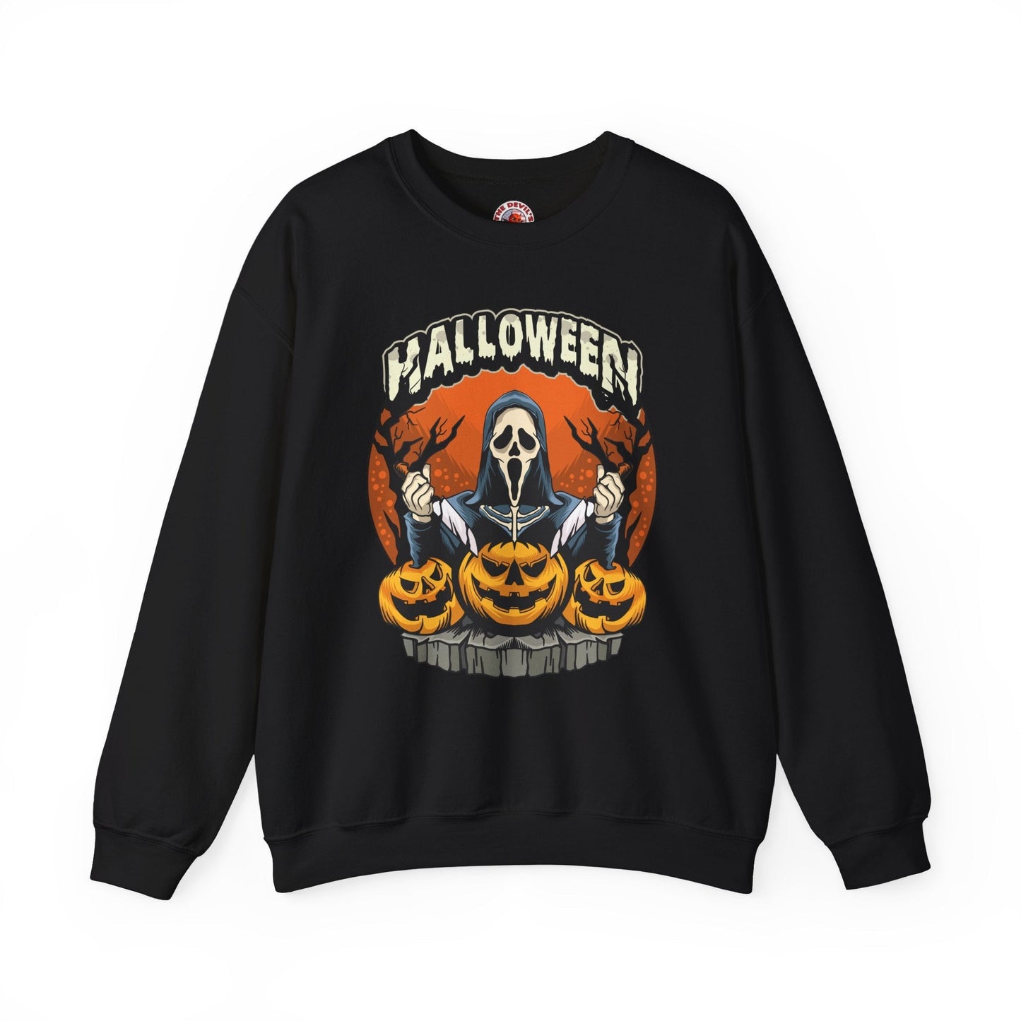 Screamer Killer Ghost Halloween Crewneck Sweatshirt The Devil's Pickle