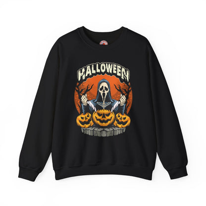 Screamer Killer Ghost Halloween Crewneck Sweatshirt The Devil's Pickle