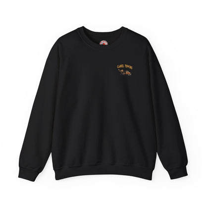 Camel Towing Back Crewneck Sweatshirt The Devil's Pickle