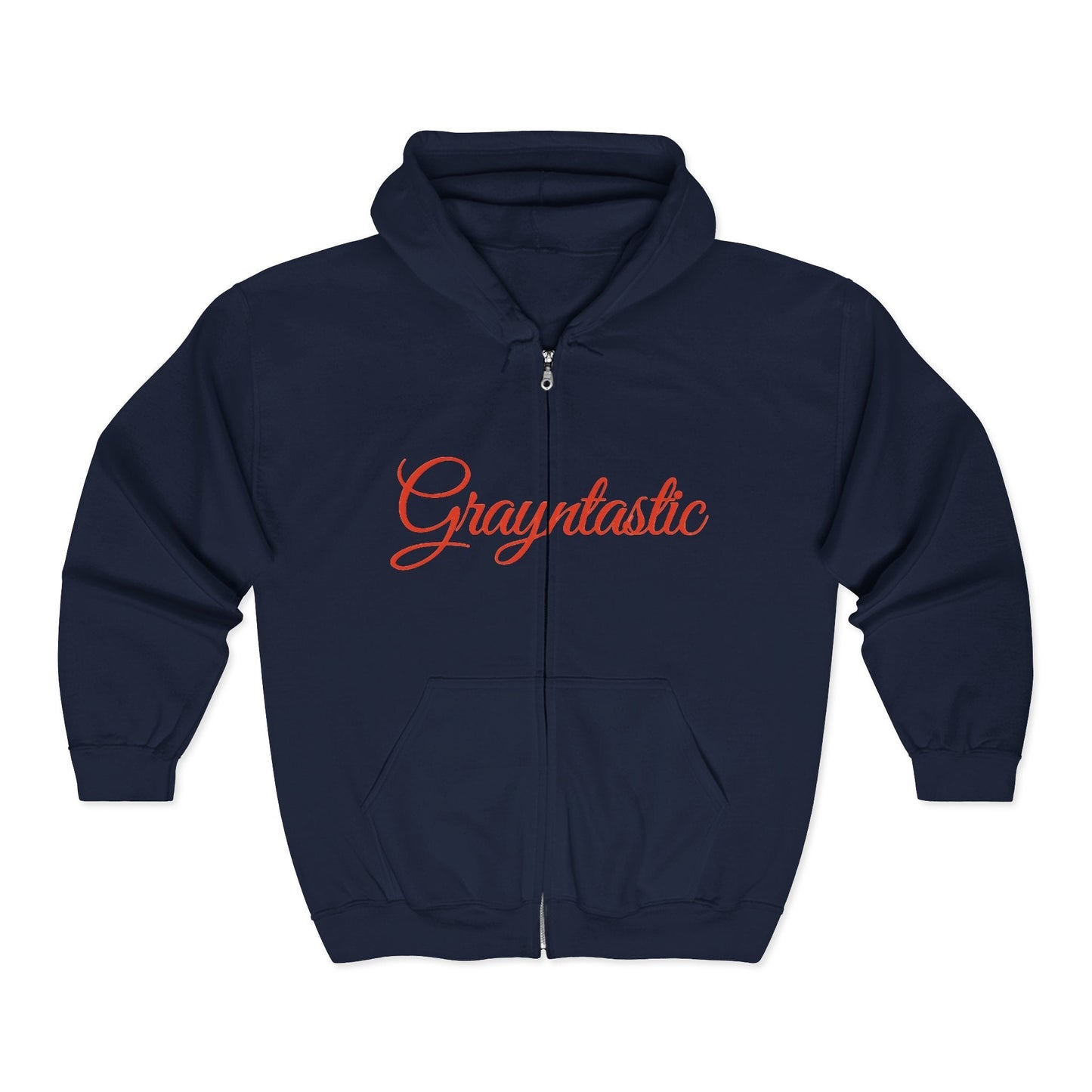 Grayntastic Zip Hoodie for Trendsetters, Cozy Unisex Sweatshirt, Holiday Gift, Casual Wear, Comfortable Layering Piece Grayceful LLC