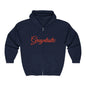 Grayntastic Zip Hoodie for Trendsetters, Cozy Unisex Sweatshirt, Holiday Gift, Casual Wear, Comfortable Layering Piece Grayceful LLC