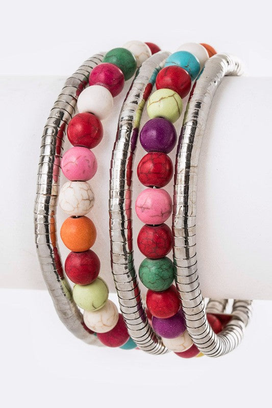 Layer Beads Wired Cuff Shop Style & More | Fresh Looks, Everyday Deals & Free Shipping