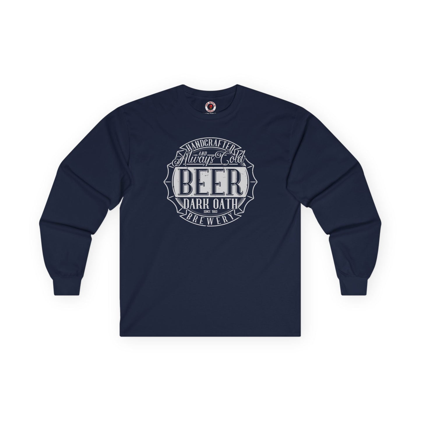 Handcrafted and Always Cold Beer Long Sleeve Tee The Devil's Pickle