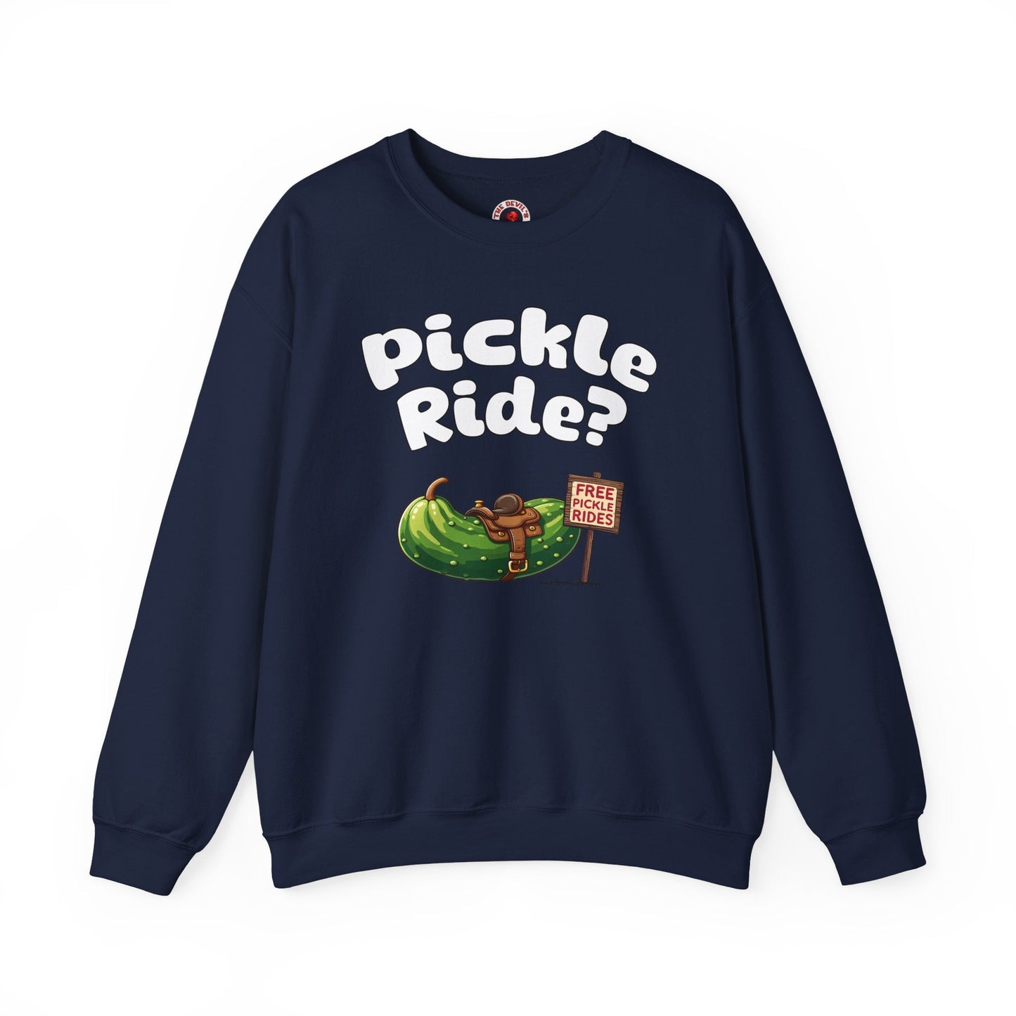 Pickle Ride Crewneck Sweatshirt The Devil's Pickle