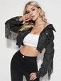 Fringe Rider Short Denim Jacket Country in My Heart