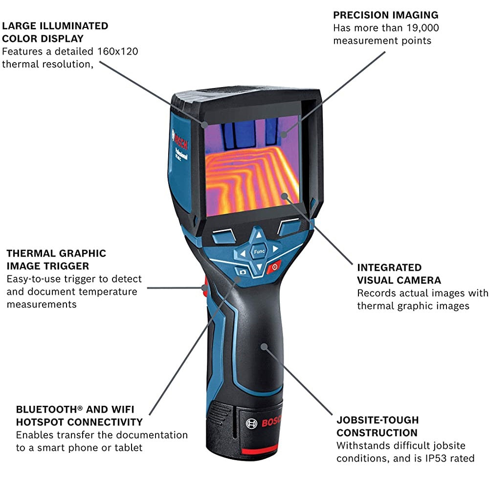 BOSCH GTC400C 12V Max Connected Thermal Camera - GTC400C VM Hardware